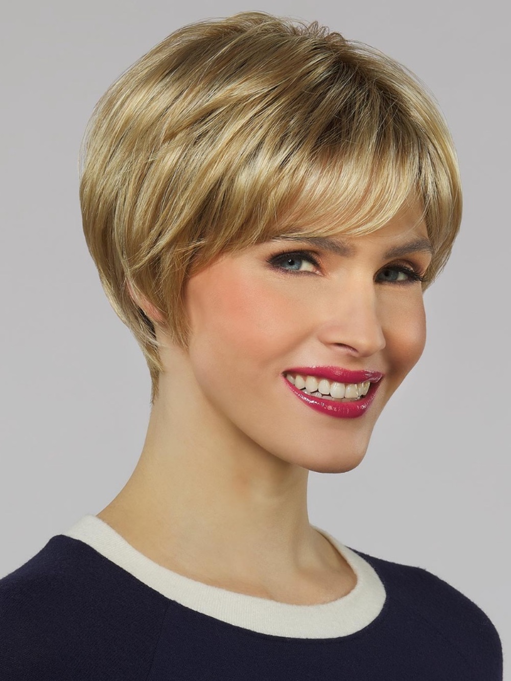 NWT Henry Margu Audrey 2430 Wig 14H Ash Blonde Layered Bob + Original Box